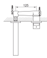 Bateria umywalkowa Kohlman Nexen-S SQW183U 3