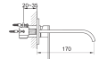 Bateria umywalkowa Kohlman Nexen-S SQW185U 3